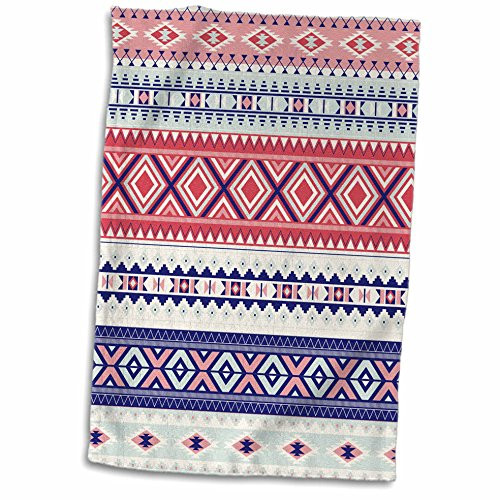 3dRose Bright Green Irish Celtic Damask Pattern Towel, 15" x 22"