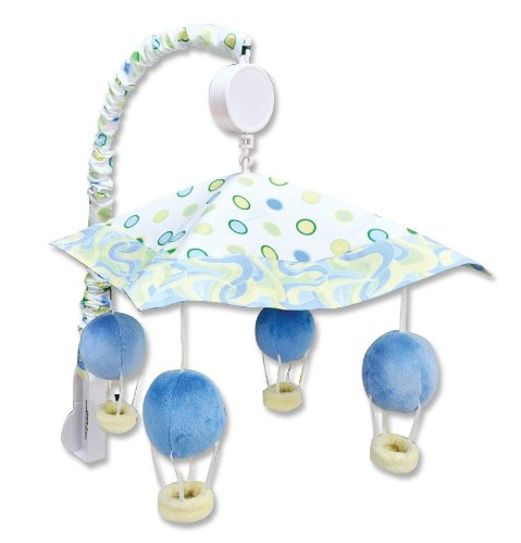 Trend Lab Dr. Seuss Oh The Places You'll Go  Musical Crib Mobile, Baby Mobile, Nursery, Blue