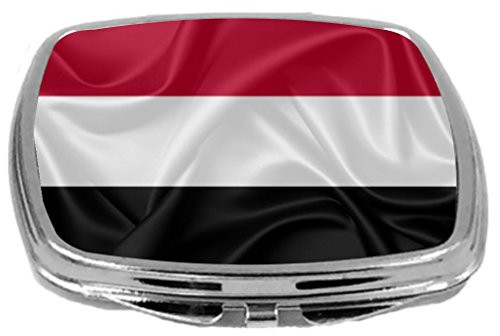 Rikki Knight Flag Design Compact Mirror, Yemen, 3 Ounce