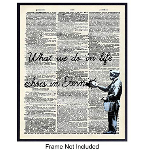 Inspirational Motivational Banksy Dictionary Art Print - Vintage Upcycled Graffiti Wall Art Poster- Chic Home Decor for Bedroom, Living Room, Kitchen, Office, Family Room - Gift for - 8x10 Unframed Inspirational Motivational Banksy Dictionary Art Print - Vintage Upcycled Graffiti Wall Art Poster- Chic Home Decor for Bedroom, Living Room, Kitchen, Office, Family Room - Gift for - 8x10 Unframed
