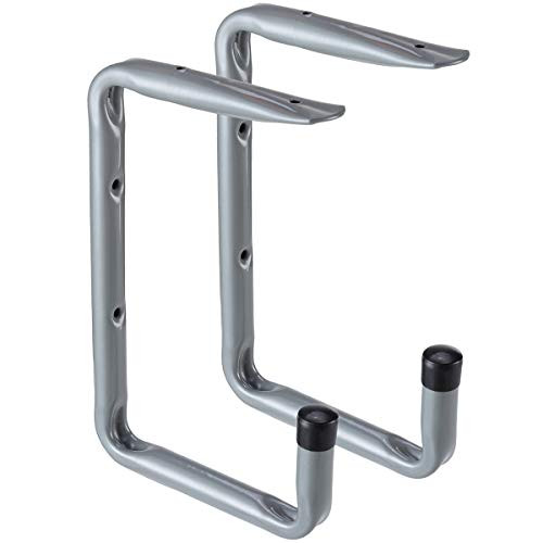 Ihomepark Heavy Duty Wall Ceiling Mounted Bike Storage Hooks-Garage Utility Hangers & Organizer for Ladder,Tools, Bicycle-2 Pack, Gray Ihomepark Heavy Duty Wall Ceiling Mounted Bike Storage Hooks-Garage Utility Hangers & Organizer for Ladder,Tools, Bicycle-2 Pack, Gray