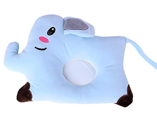 Newborn Head Shaping Baby Pillow | Flat Head Syndrome Prevention | Plagiocephaly Correction | Elephant Shape Design Memory Foam Cushion