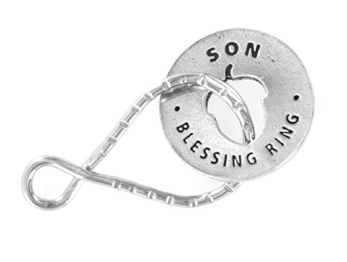 Son "Mighty Oaks From Little Acorns Grow" Reversible Blessing Ring Keychain