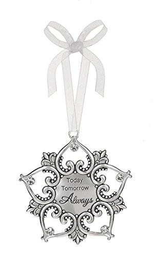 Today Tomorrow Always Ornate Outer Heart Design Ornament - By Ganz
