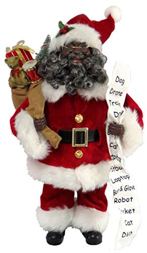 Santa's Workshop Aa Santa with Todays Toys Figurine 15" Tall Red/White