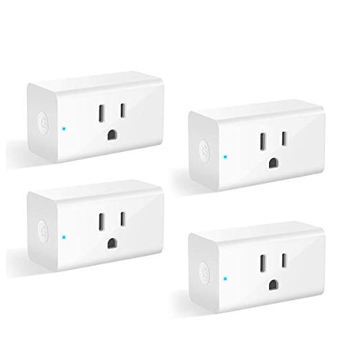 Smart Plug Alexa Wifi Outlet Smart Plugs for Smart Home App Remote Control Outlets (AC 110-125V/16A/1800W), No Hub Required Electrical Socket Compatible with Alexa and Google Home Wifi Timer - 2 Pack