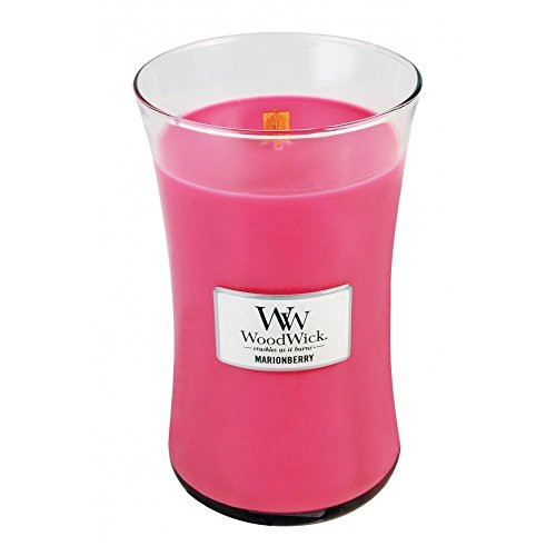 1 X MARIONBERRY WoodWick 22oz Large Jar Candle Burns 180 Hours