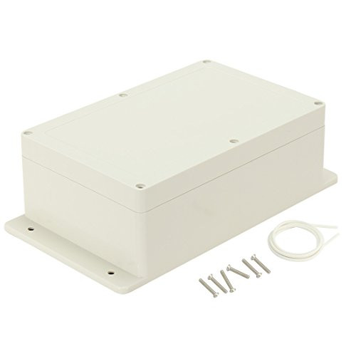 Awclub Waterproof Dustproof IP65 ABS Plastic Junction Box Universal Electric Project Enclosure Pale Gray and Fixed Ear 9.05"x5.9"x3.42"(230mm x 150mm x 87mm)