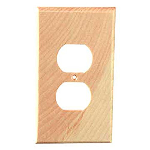 Sierra Lifestyles Traditional Switch Plate, 1 Duplex, Knotty Pine