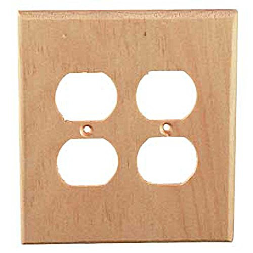 Sierra Lifestyles Traditional Switch Plate, 2 Duplex, Knotty Pine