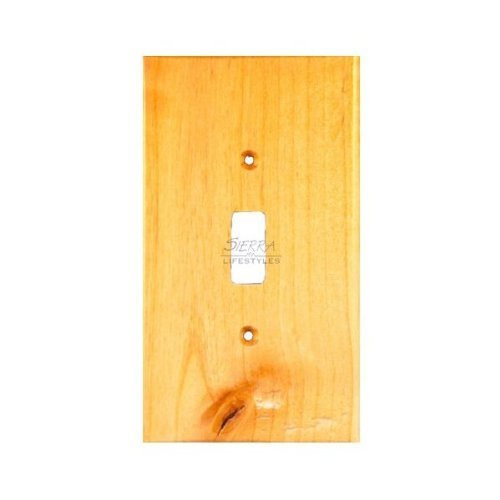 Sierra Lifestyles Traditional Switch Plate, 1 Toggle Unfinished, Knotty Pine
