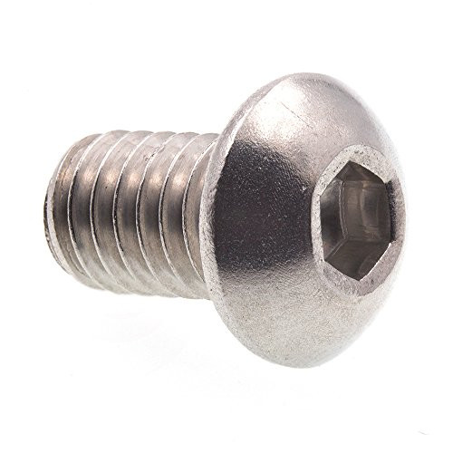 Prime-Line 9169914 Socket Cap Screws, Button Head, Hex (Allen) Drive, 5/16 in-18 X 1/2 in, Grade 18-8 Stainless Steel, 10-Pack