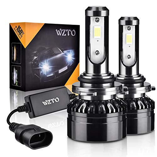 WZTO 9006/HB4 LED Headlight Bulbs Upgraded CSP Chips,10000LM 6000K Conversion Kit, 360 Degree Adjustable Beam Angle Headlight Bulbs, High/Low Beam Fog Light Bulbs(2 PACK)