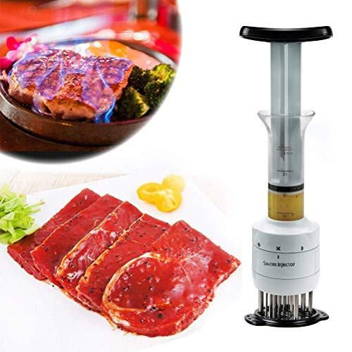 Firelong Marinade Meat Injector Needle 30 Stainless Steel(3 injection needle pinhole) Meat Tenderizer - Professional for Tenderizing