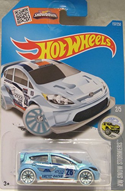 Hot Wheels 2016 H.W. Snow Stormers 12 Ford Fiesta Pearl Light Blue 157/250