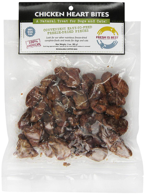 Fresh is Best Freeze Dried Raw Whole Chicken Heart Treats for Dogs/Cats , 3 Oz Fresh is Best Freeze Dried Raw Whole Chicken Heart Treats for Dogs/Cats , 3 Oz
