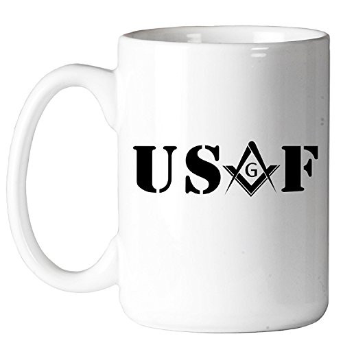 United States Air Force Square & Compass Masonic 11 oz. Coffee Mug United States Air Force Square & Compass Masonic 11 oz. Coffee Mug