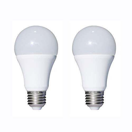 7W Daylight Dusk to Dawn LED Sensor Bulb - Automatic Turn on and off - Photocell Light Sensor Bulb for Porch Garage Outdoor Security Post Lighting(2 Pack)