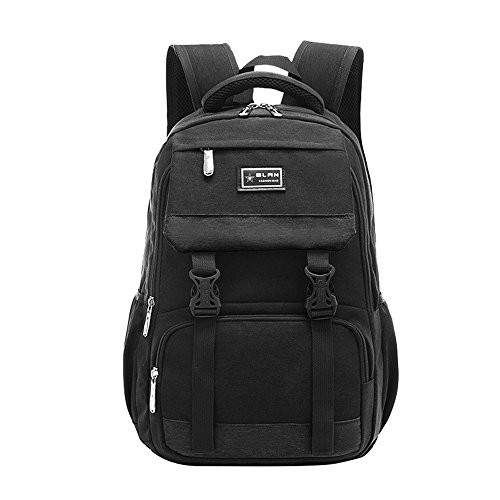 Adanina Preppy Leisure Nylon Backpack Elementary Book Bag Rucksack for Boys Girls