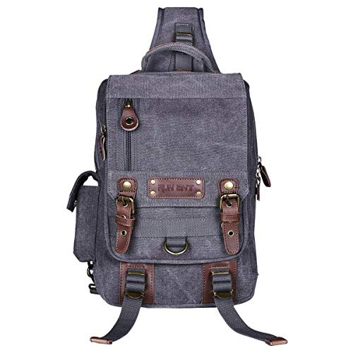 Canvas Shoulder Backpack Sling Bag for Men Cross Body Messenger Bag Chest Shoulder Gym Backpack Travel Rucksack Canvas Shoulder Backpack Sling Bag for Men Cross Body Messenger Bag Chest Shoulder Gym Backpack Travel Rucksack