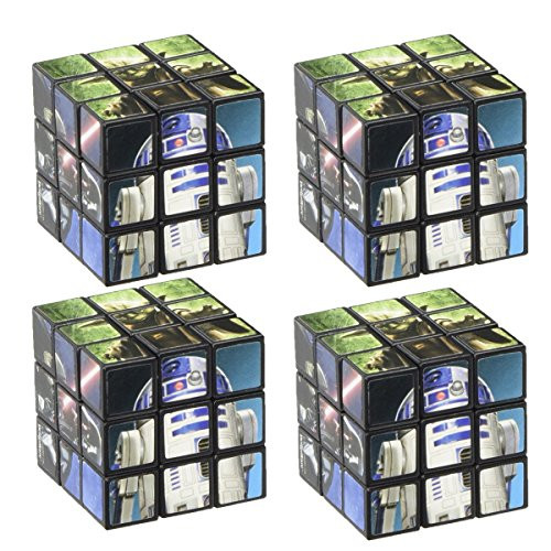 Amscan Legendary Star Wars Classic Mini Puzzle Cube Birthday Party Favor, 1 1/8, Multicolor (Pack of 4)