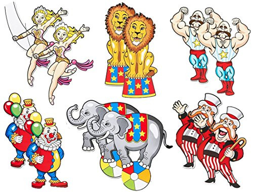 Fun Express Carnival Cutouts Party Supplies(2pk)