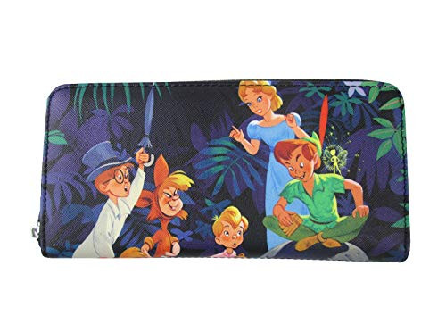 Loungefly x Disney Peter Pan Scenes Zip-Around Wallet (Multicolor, One Size) Loungefly x Disney Peter Pan Scenes Zip-Around Wallet (Multicolor, One Size)