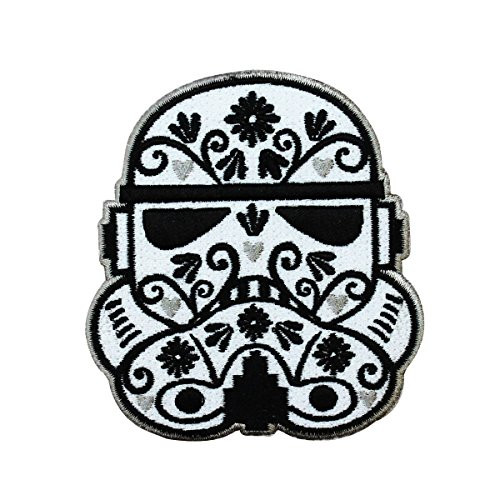 Disney Star Wars Stormtrooper Calavera Helmet Patch Officially Licensed Iron On
