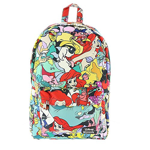 Loungefly Little Mermaid Ariel Character Print Backpack Loungefly Little Mermaid Ariel Character Print Backpack