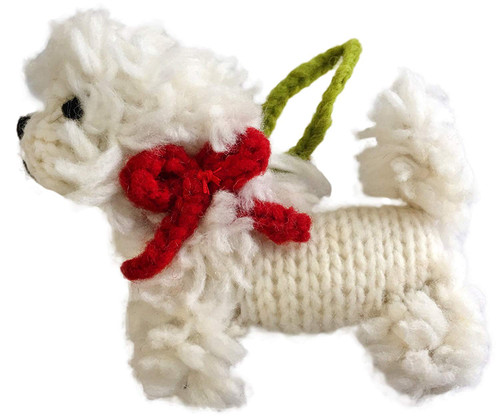 Chilly Dog Bichon Frise Dog Ornament