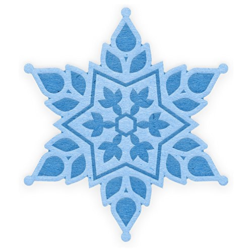 Cheery Lynn Designs Emboss Snowflake 1 Scrapbooking Die Cut Set, 2 Piece