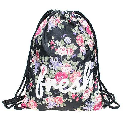Affei Gym Sack Bag Drawstring Backpack Sport Bag for Girls & Women School Travel Backpack (Only Drawstring Backpack)