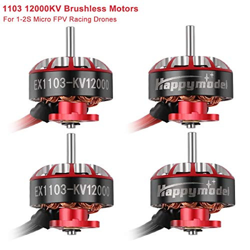 4pcs 1103 12000KV Brushless Motors 1-2S EX1103 Micro Drone Motor for FPV Racing Brushless Whoop Drone Quadcopter Frame 105mm-110mm Micro FPV Racing Drone 4pcs 1103 12000KV Brushless Motors 1-2S EX1103 Micro Drone Motor for FPV Racing Brushless Whoop Drone Quadcopter Frame 105mm-110mm Micro FPV Racing Drone