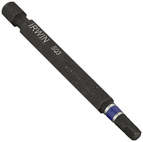 Irwin Tools 1837487 Impact Performance Series Square Recess Power Bit #3, 3"