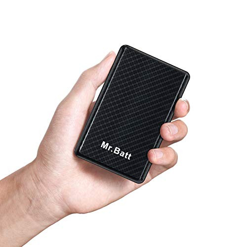 Mr.Batt Portable Charger 10000mAh Power Bank with USB C Input and Dual USB Output Ports, Fast Recharge External Battery Pack for iPhone Galaxy Android Phone