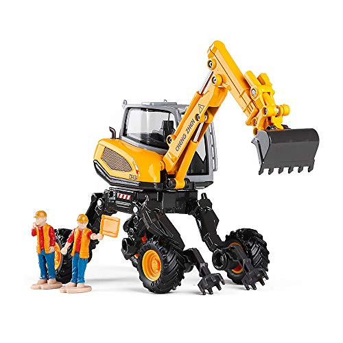 duturpo 1/50 Scale Metal Diecast Spider Excavator Construction Truck Toy, Construction Vehicles Models for Kids