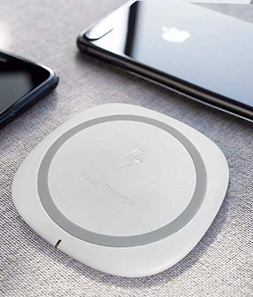 Fast Wireless Charger, Qi-Certified Ultra-Slim 10W Wireless Charging Pad Compatible iPhone Xs Max/XS/XR/X/8/8 Plus, Galaxy S9/S9+/S8/S8+/Note 8 and More