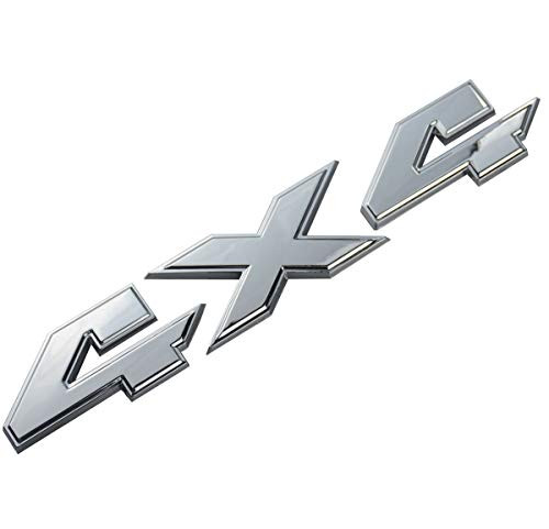 1x 3D RAM 4X4 Emblem Badge Nameplate Sticker Replacement for Dodge RAM 1500 2500 3500 (Chrome)