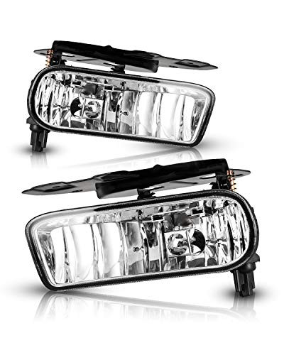 AUTOFREE OEM Fog Lights for 2003-2005 Cadillac Escalade ESV & 2002-2006 Cadillac Escalade, Lamps Replacement Assembly with 899 12V 37.5W Bulbs-1 Pair (Clear lens)