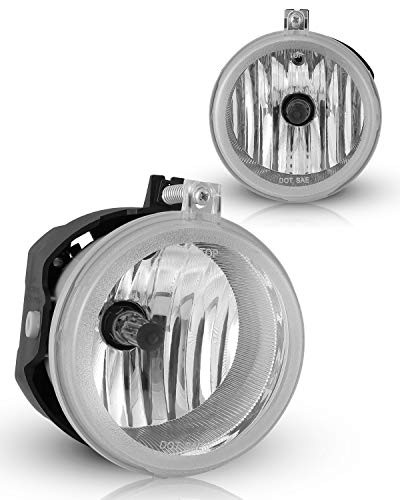 WINJET Fog Lights Set for 2007-2009 Chrysler Sebring / 05-08 Chrysler Pacifica / 05-09 Chrysler Town & Country / 08-10 Dodge Challenger /08-09 Dodge Avenger /07-09 Dodge Caliber - Clear Lens