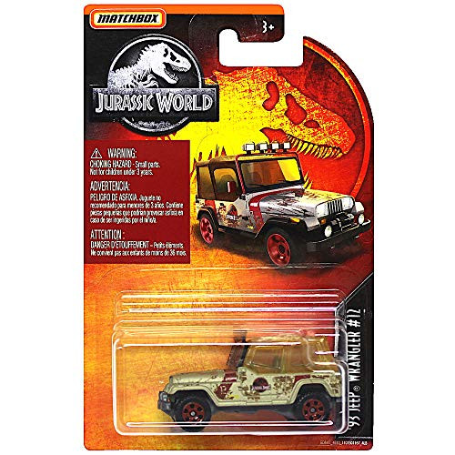 Jurassic World Diecast '93 Jeep Wrangler #12 1:64 Scale 2019