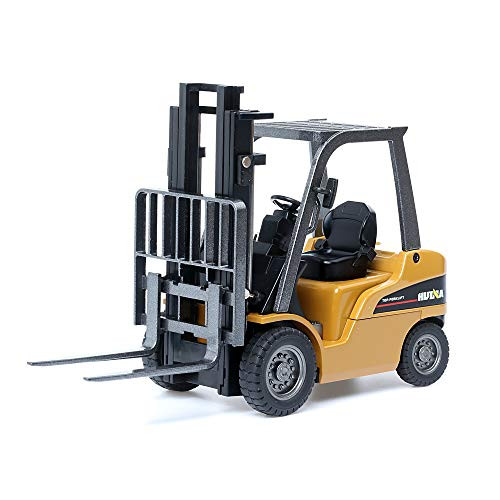 duturpo 1/50 Scale Diecast Forklift Truck Toys, High Detail Metal Construction Vehicles Model Toy for Kids (Forklift)