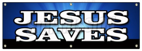 72" Jesus Saves Banner Sign Church Religious Pastor Bible Christian Message 72" Jesus Saves Banner Sign Church Religious Pastor Bible Christian Message