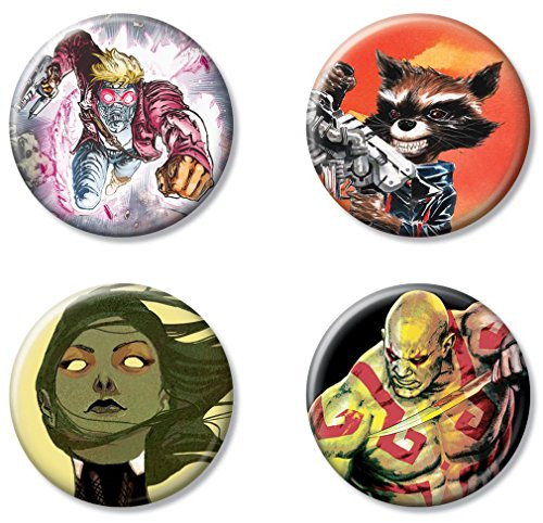 Ata-Boy Marvel Comics Guardians of the Galaxy Set of 4 1.25" Collectible Buttons