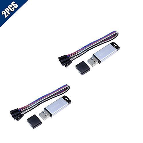 KOOBOOK 2Pcs USB2.0 to TTL UART Module Aluminum Shell CP2102 Serial Converter STC PRGMR 5V/3.3V