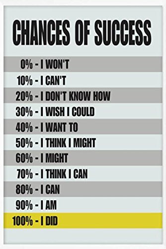 Chances Of Success Poster Print (18 inch X 12 inch, Rolled) By A-ONE POSTERS