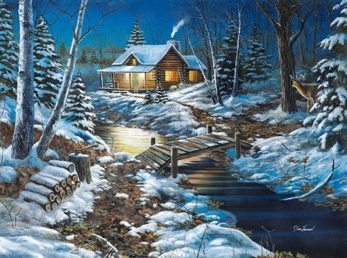 Woodland Retreat 1000 Piece Jigsaw Puzzle by Jim Hansel