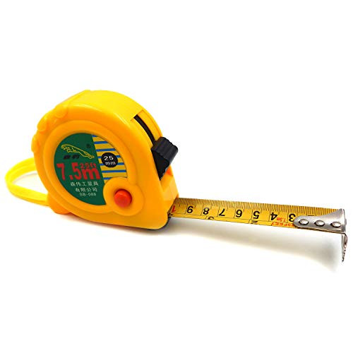 Tape Measure - Measures 25 feet by 1 Inch - Metric and Inches Measuring Tape with Magnetic Hook - Retractable Heavy Duty Tape Ruler for Construction, Home, Carpentry Measurement