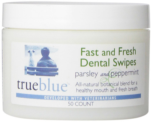 TrueBlue Fast and Fresh Dental Swipes, 50 Count