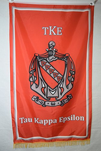 Tau Kappa Epsilon College Fraternity Official Licensed Flag Banner Fringe 3x5